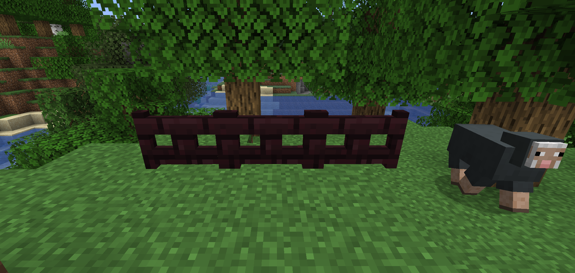 Nether brick fence gate