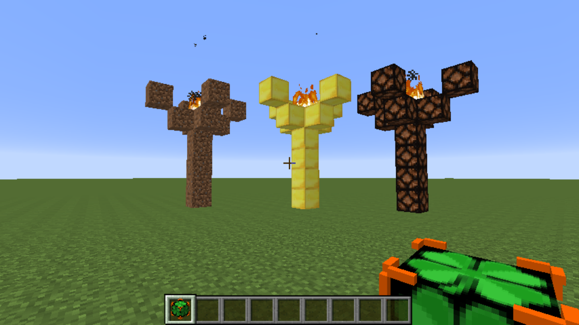 One of the structures you can get. A flower in flames? Whatever :D