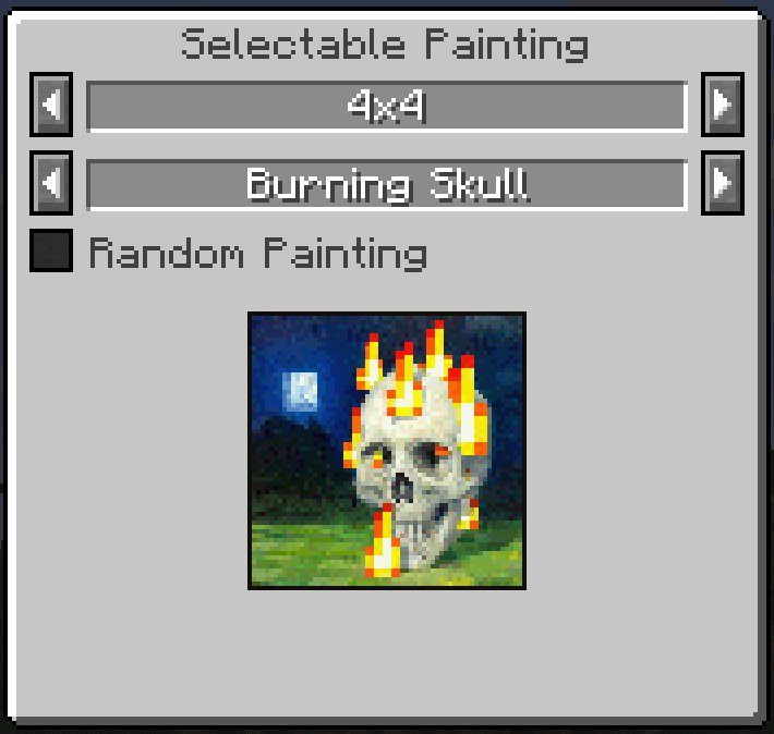 Selected Painting GUI