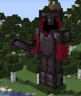 Netherite armor + sword