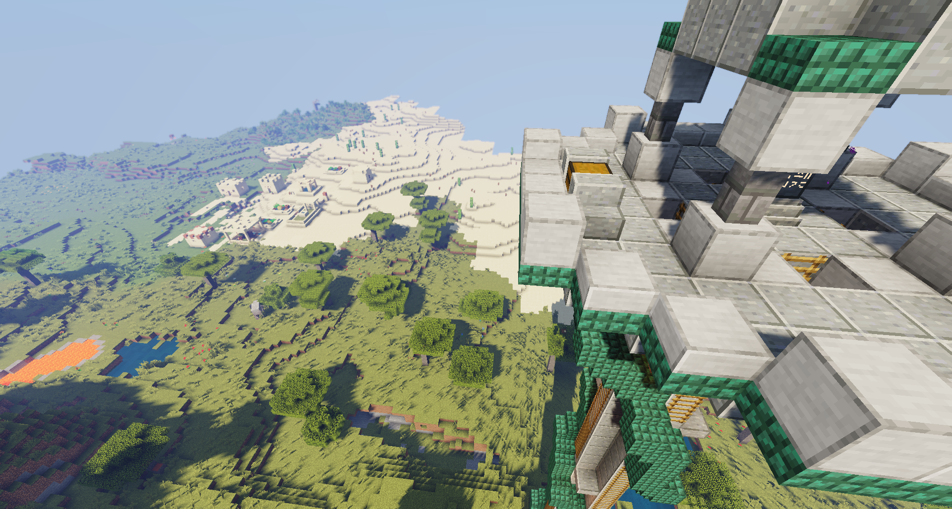 Find waystones on top of tall towers or randomly in the wild