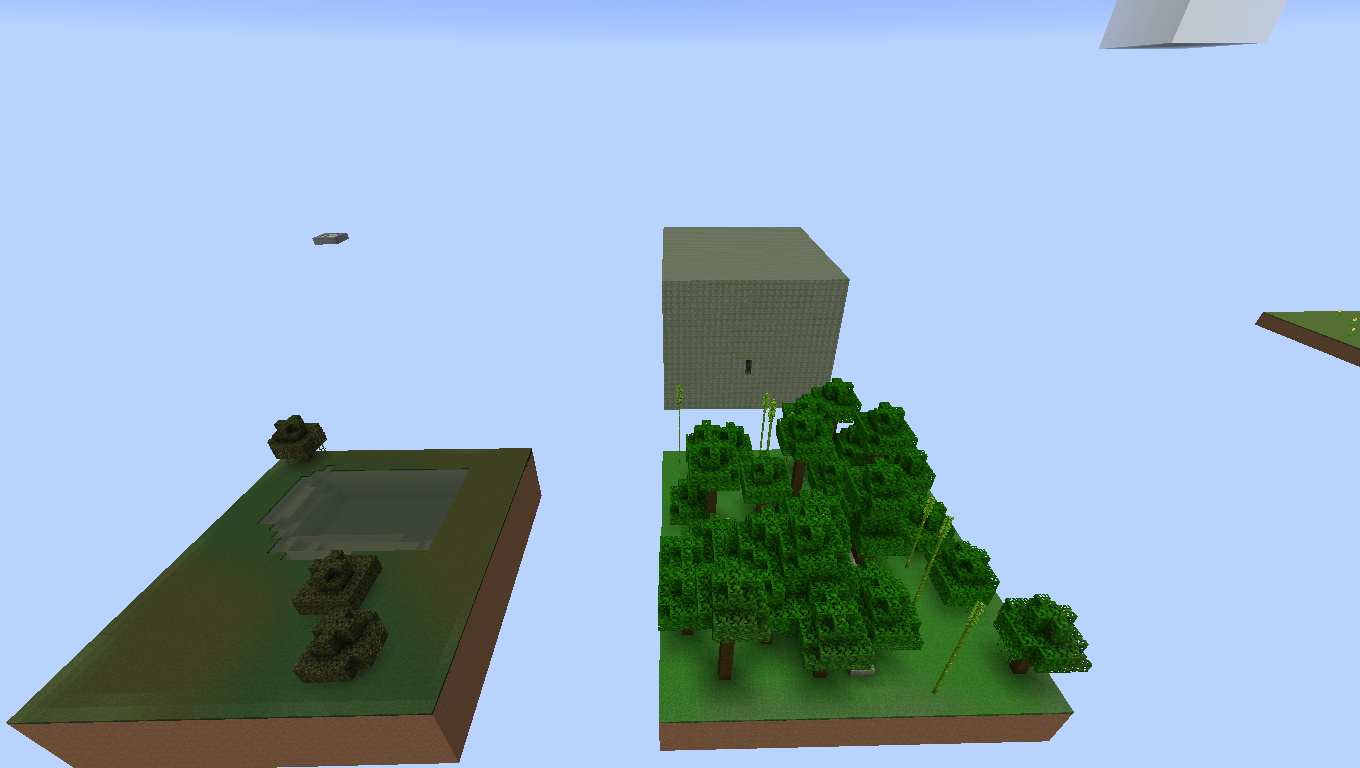 Jungle temple, and jungle and swamp skyblocks