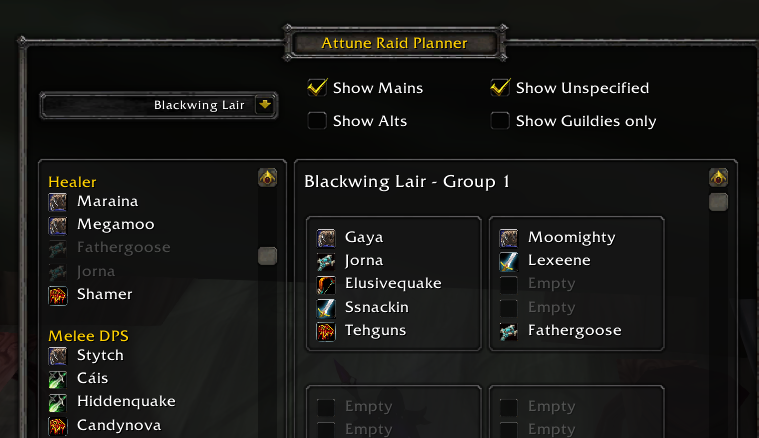 Raid Planner