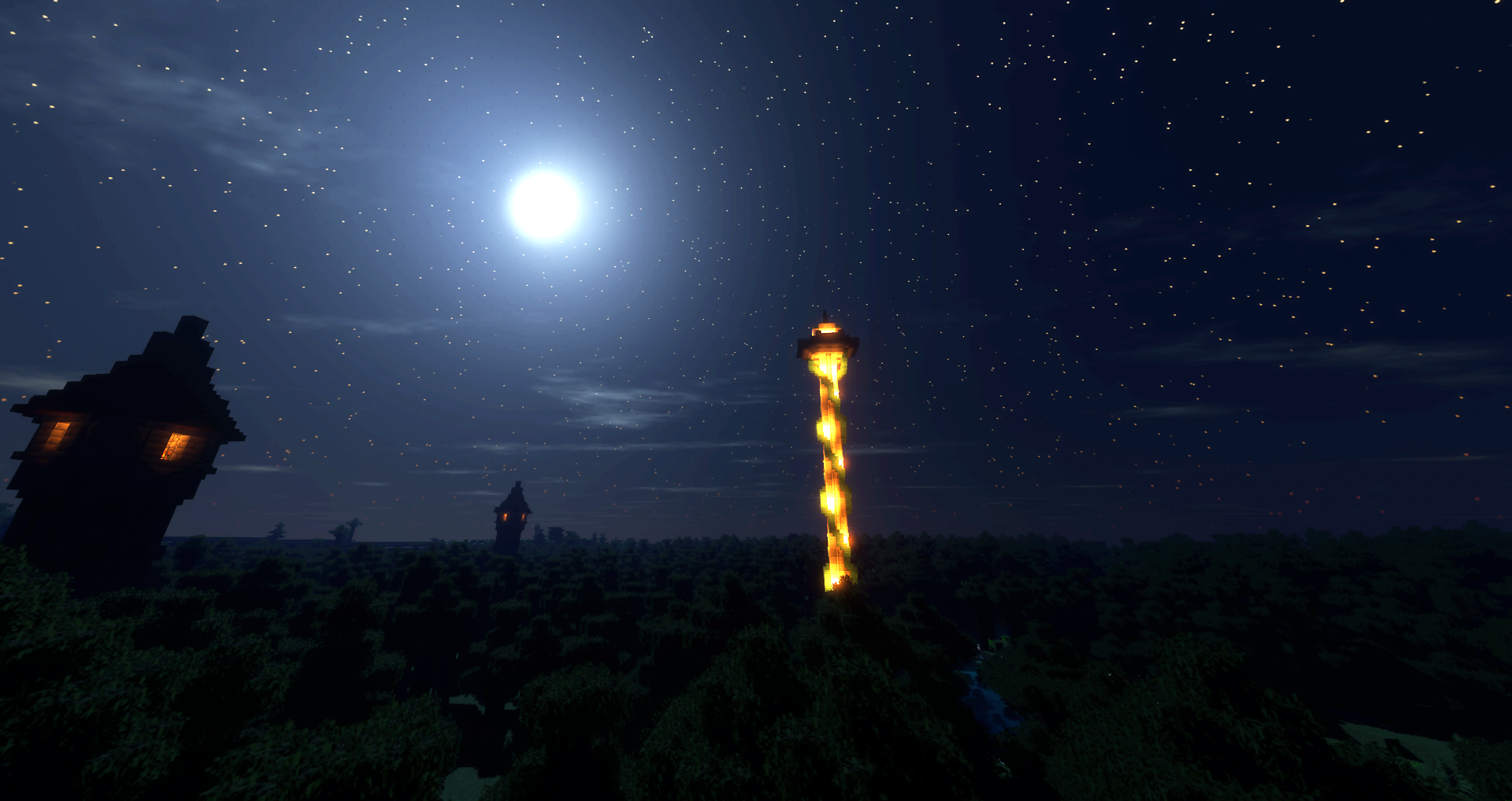 Tower Of The Wild by night