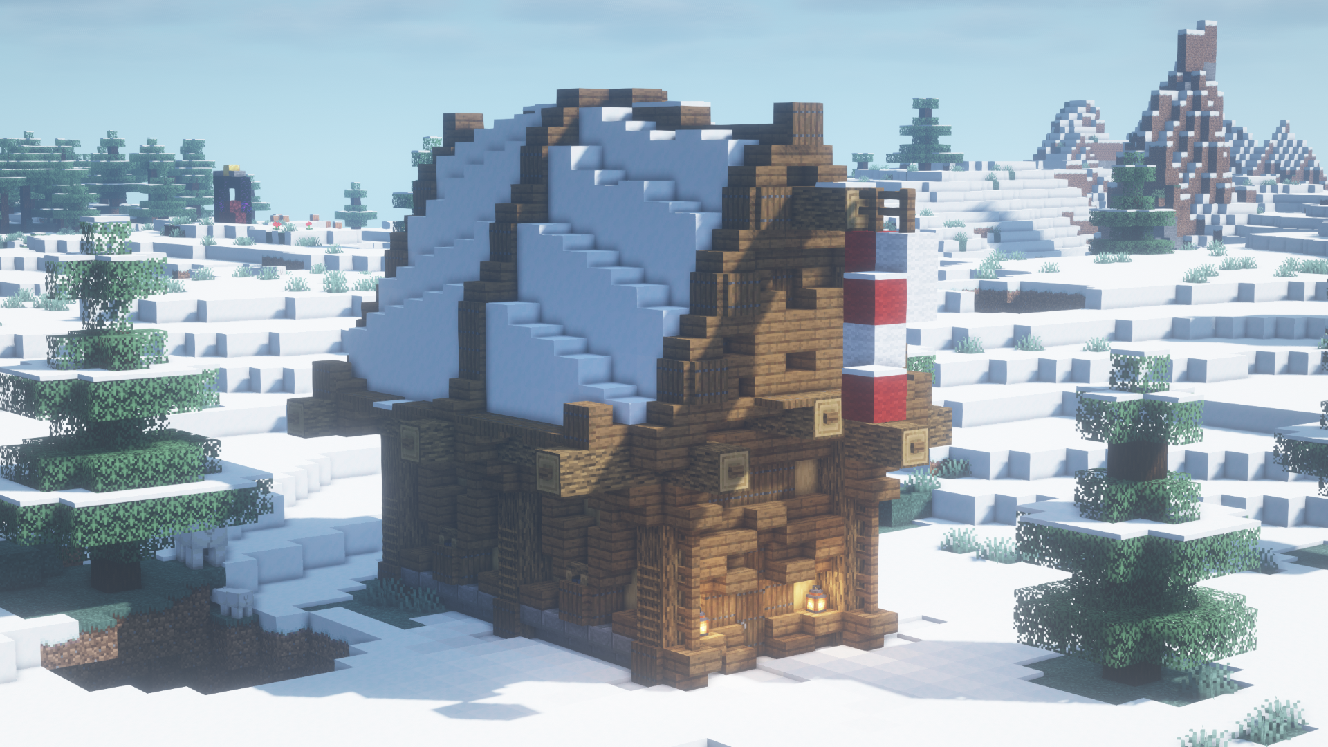 Snowy house can be found in snowy tundras, have to rare chest without strangers!