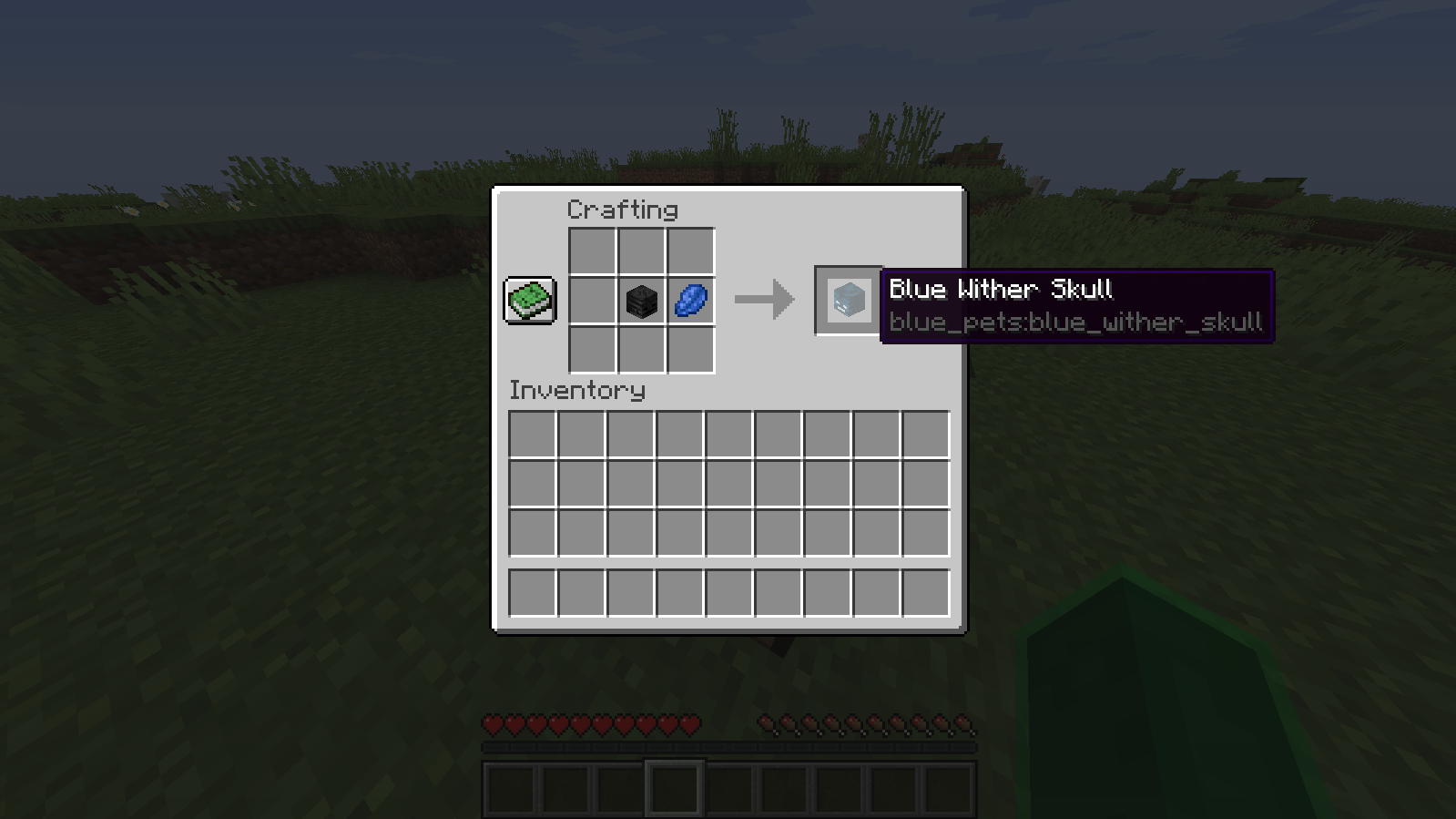 The Blue Wither skull craft recipe