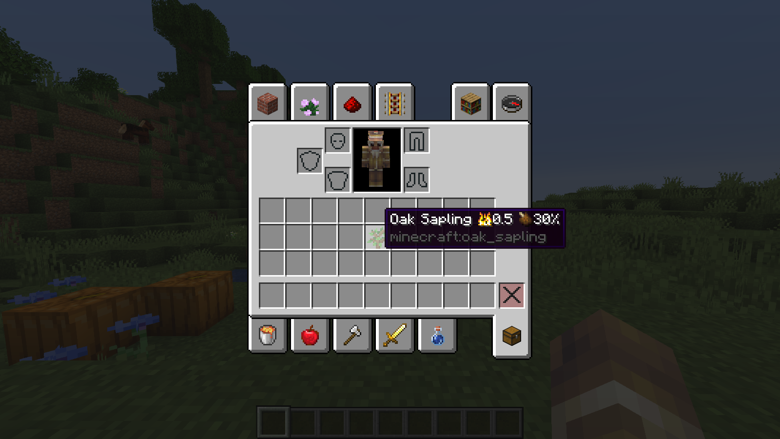 In game tooltip: Oak Sapling