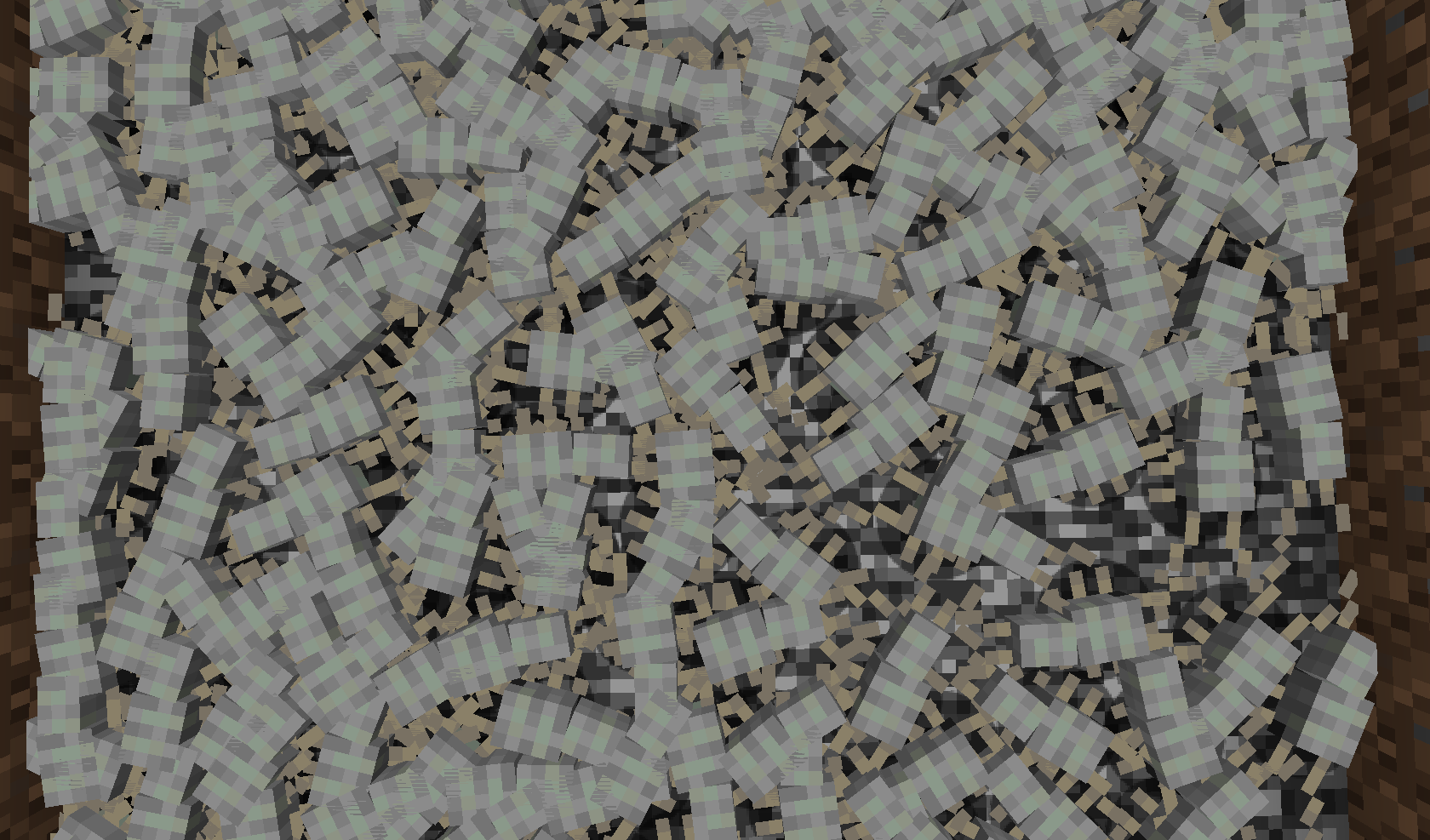 it's a pit, but full of silverfishes!