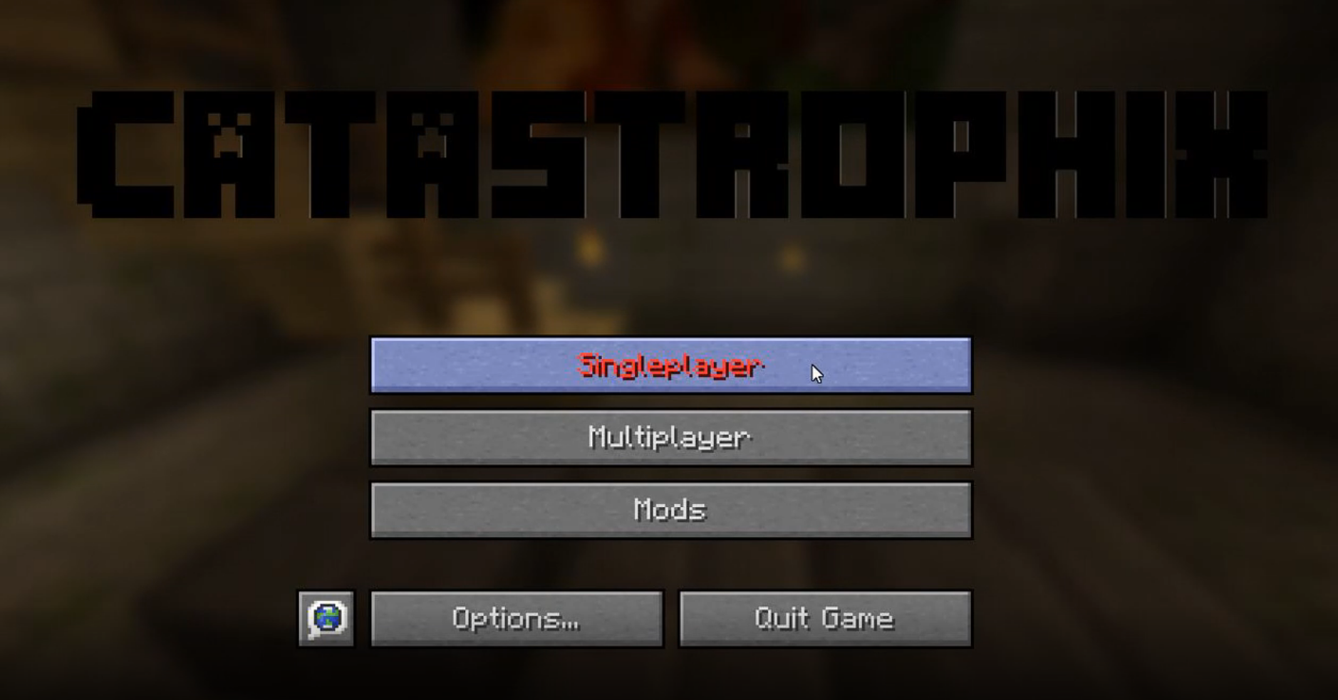The Title Screen for Catastrophix as of Version 1.4.6