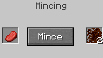 minced Meat Crafting