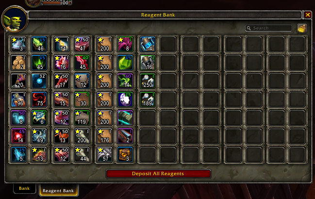 Reagents Tab