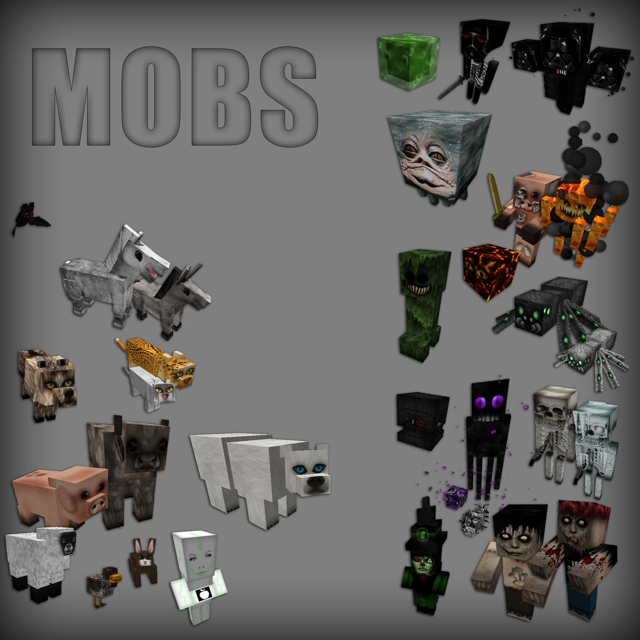 minecraft anime mobs texture pack