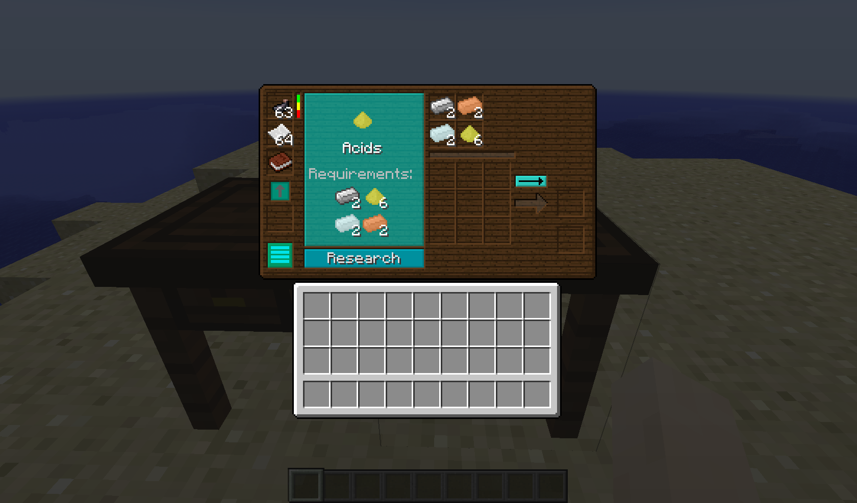 Research Table Gui