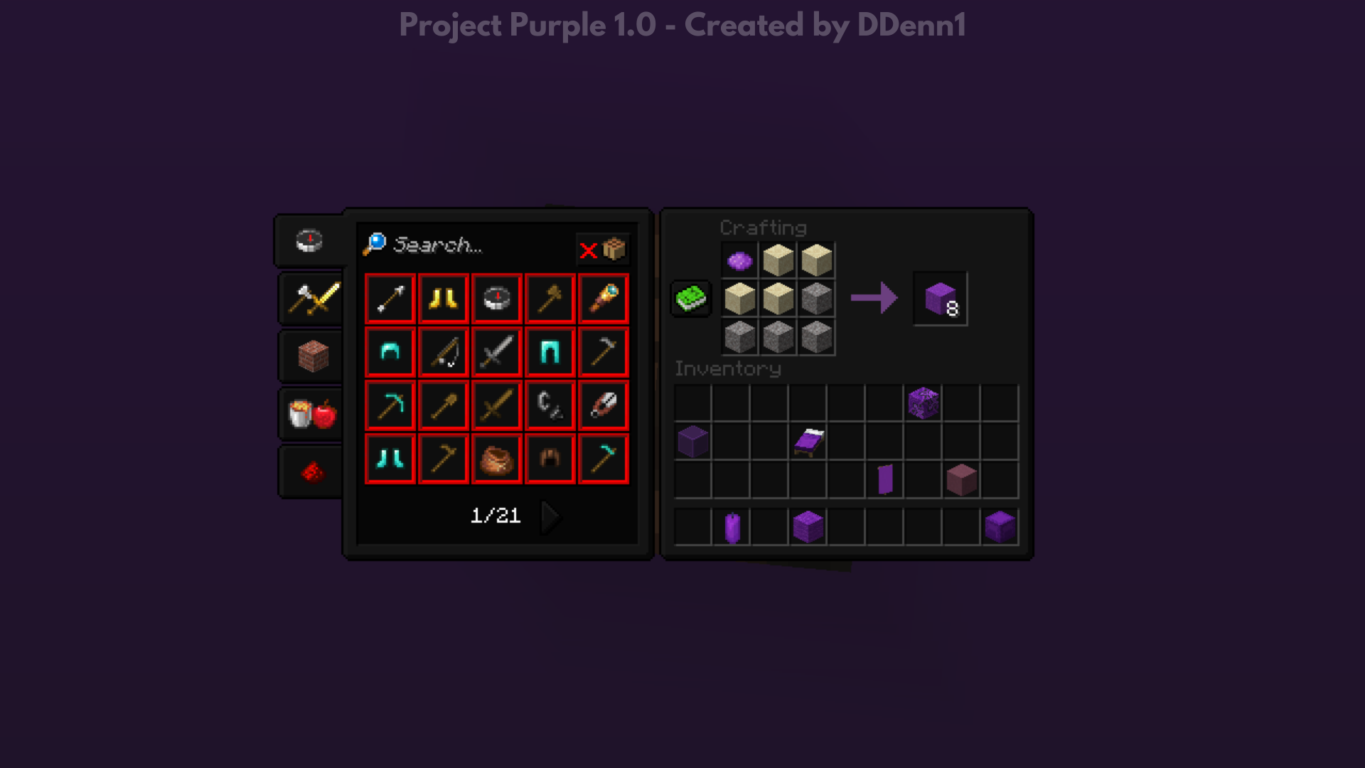 Craftting Table - GUI