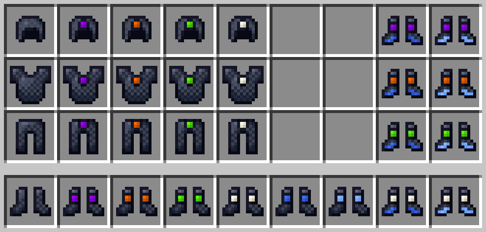 Non-enchanted dark chainmail not included in this pack. See this pack's Description for details.