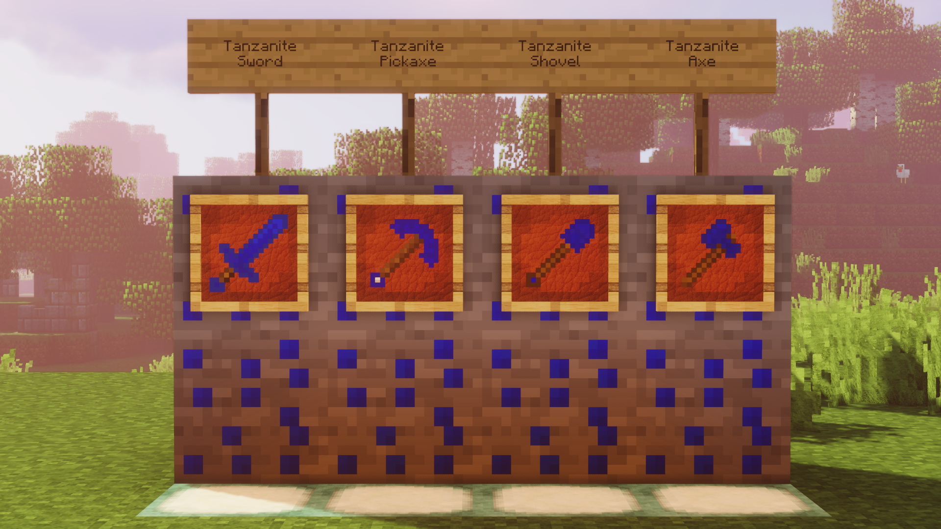 Tanzanite requires diamond to mine and is required to mine Azshurite.