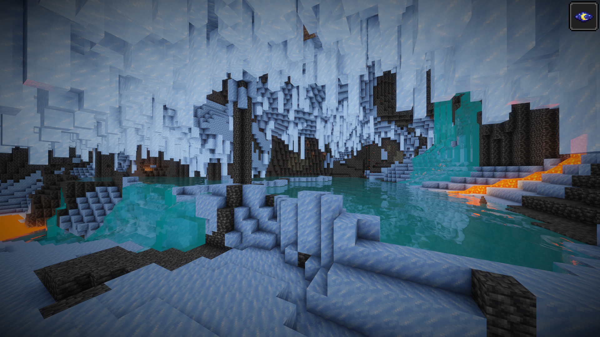 Ice caves with shaders