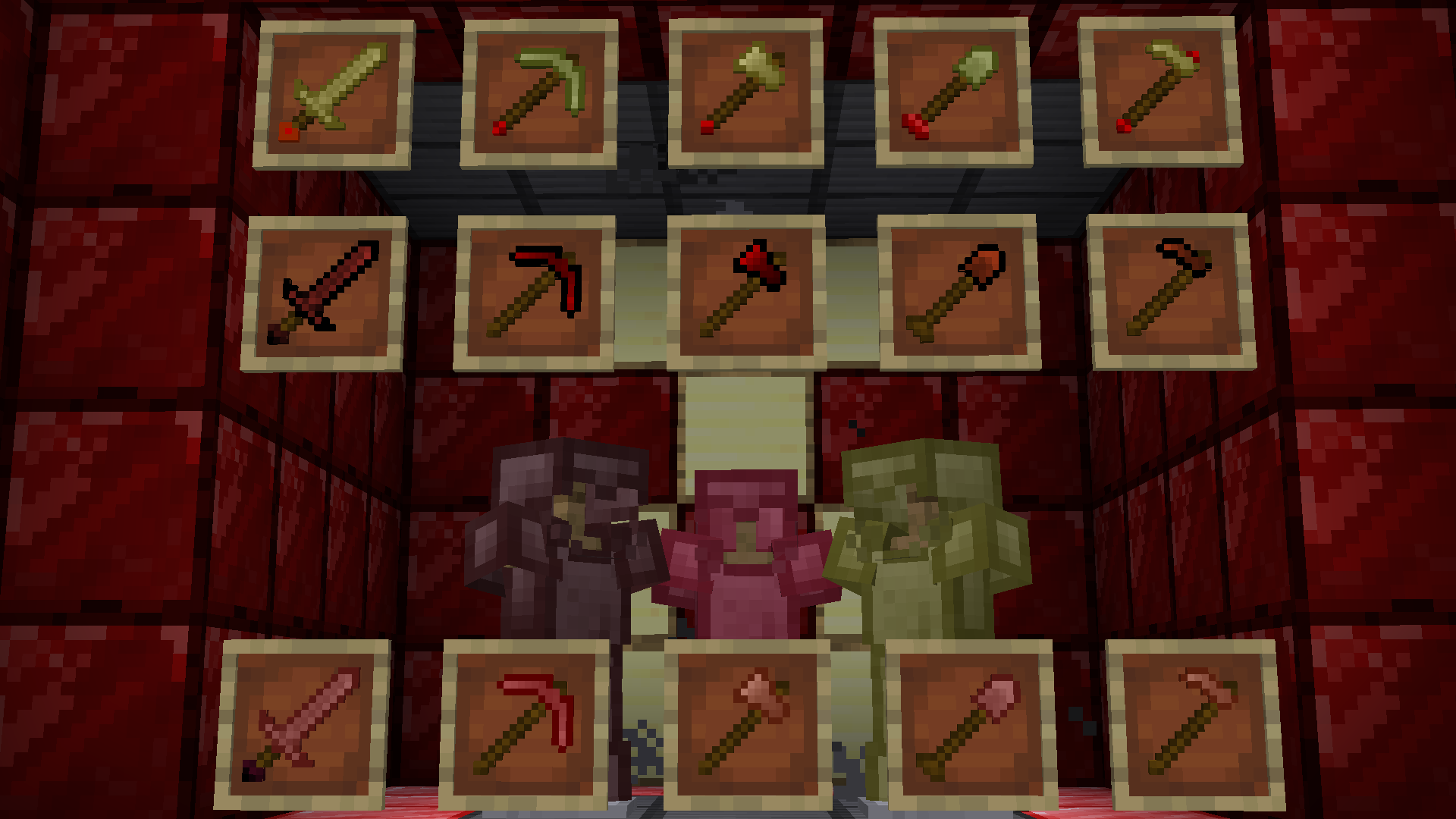 All the gear of the mod