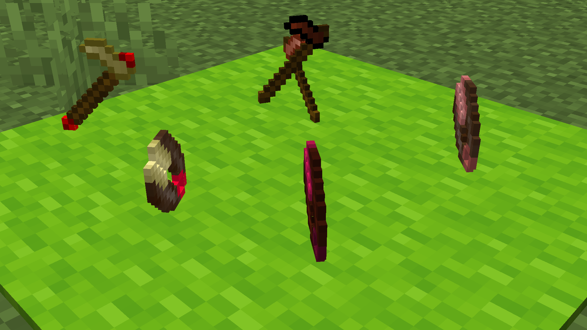 All the Hoes and Shears of the mod