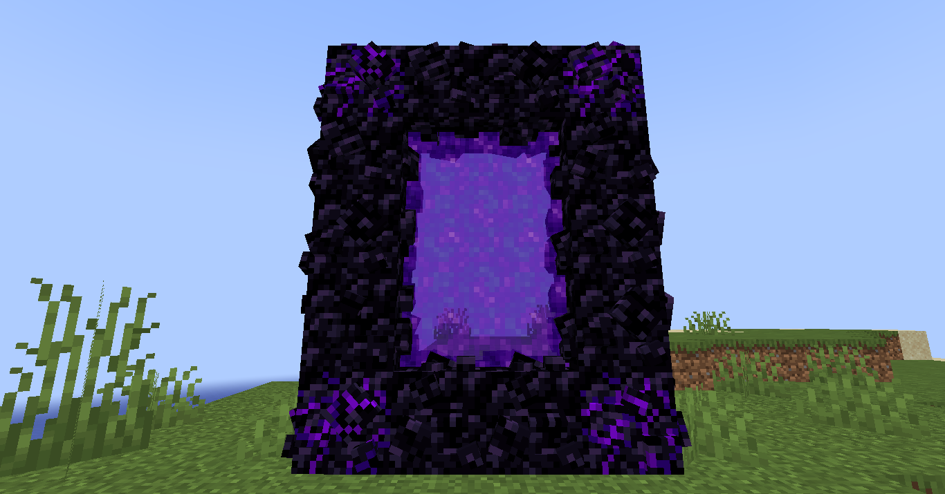 New Nether portal look!