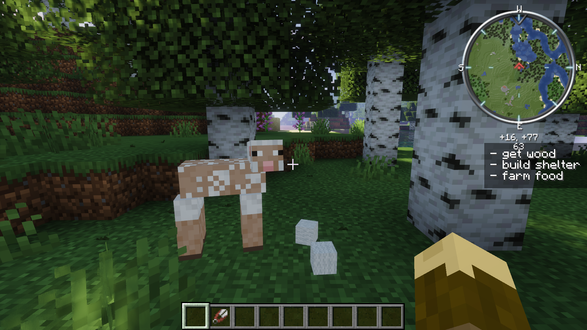 Dropped Items, ToDo List und Map