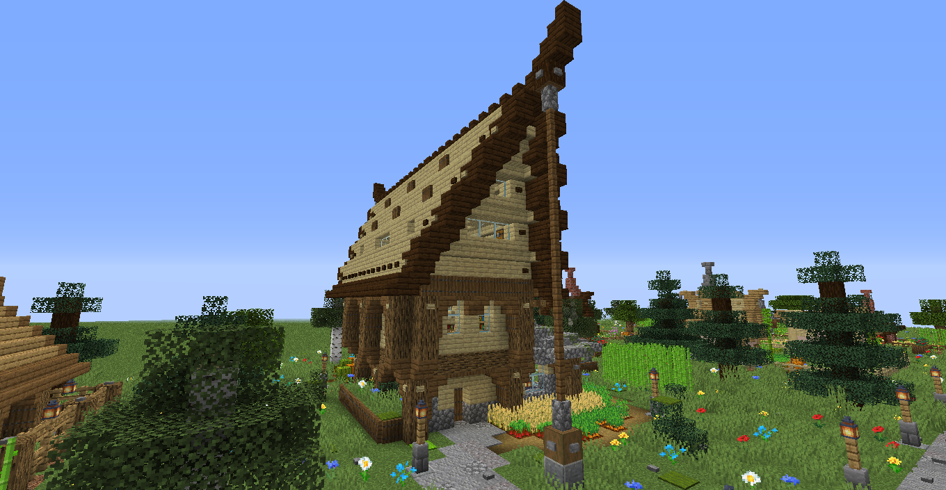 Big rustic viking house