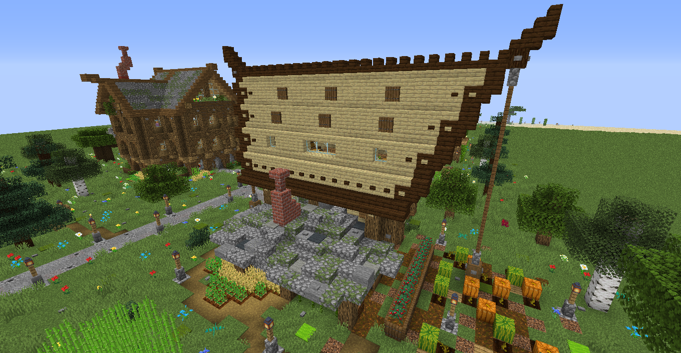 Big rustic viking house