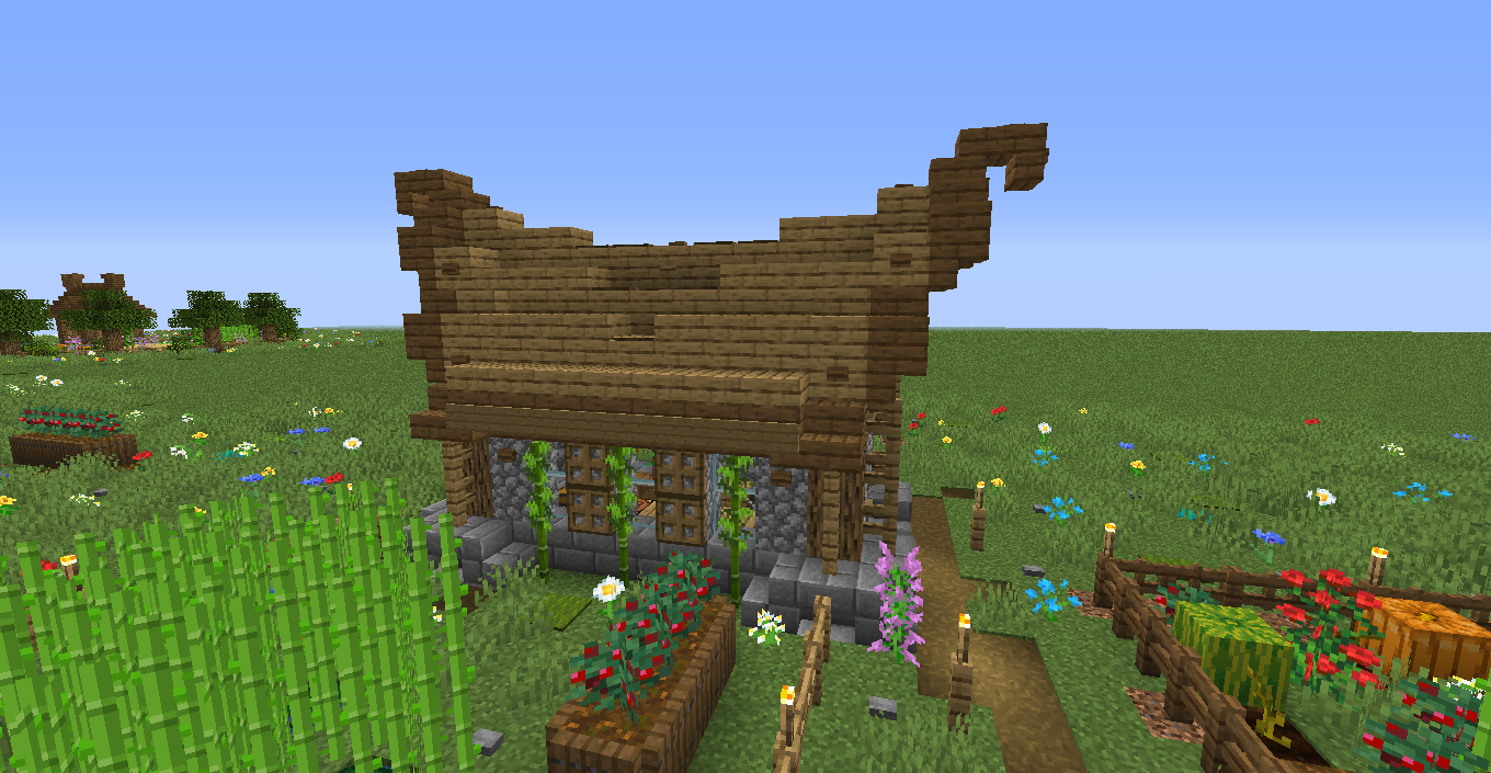 Small rustic viking house