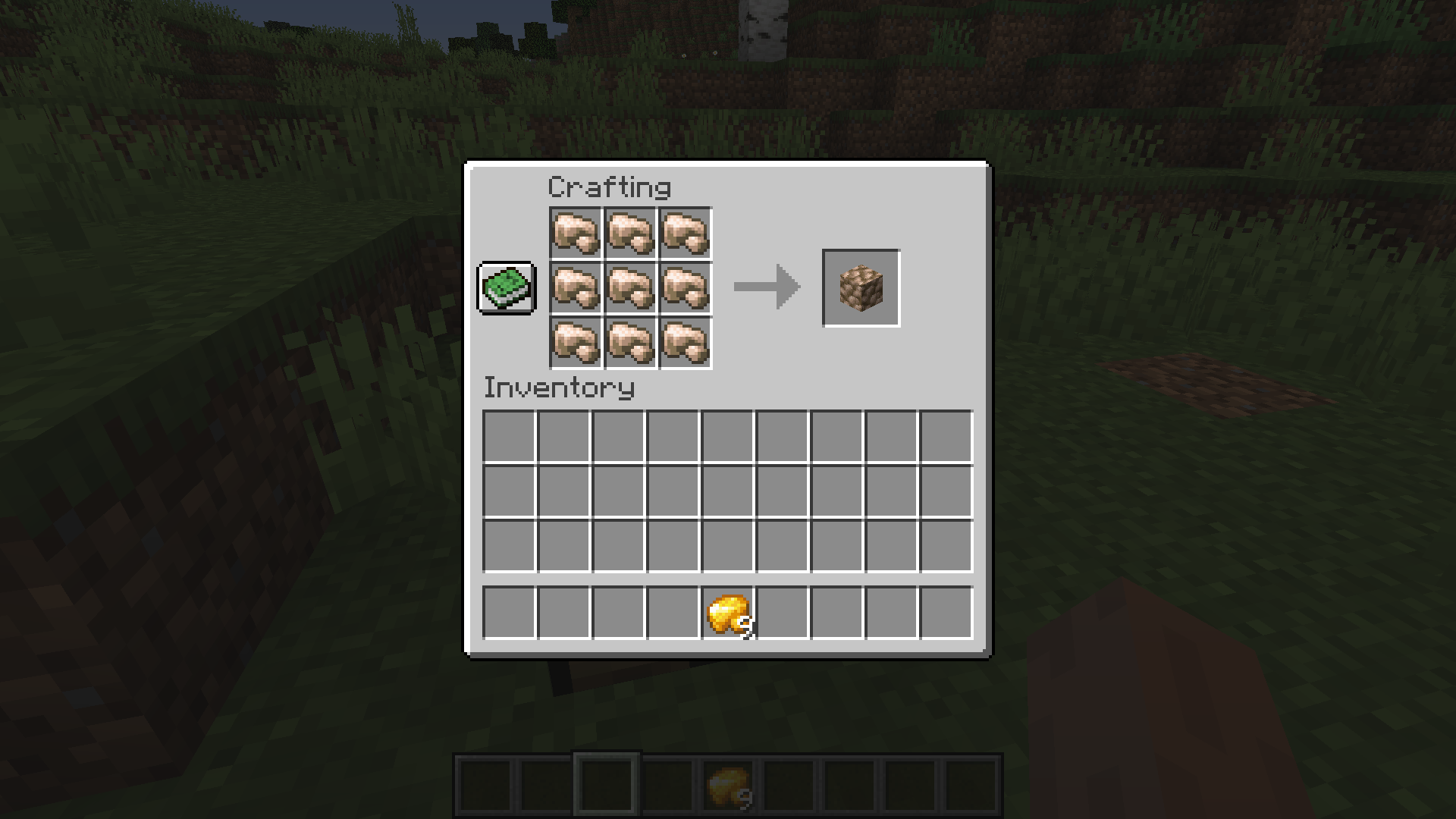 making raw iron block