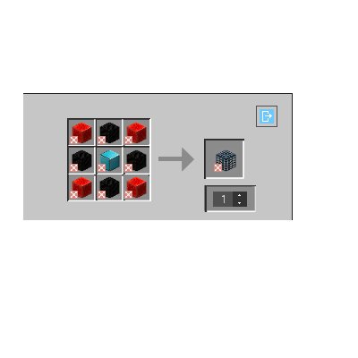 Recipe for spawner block.