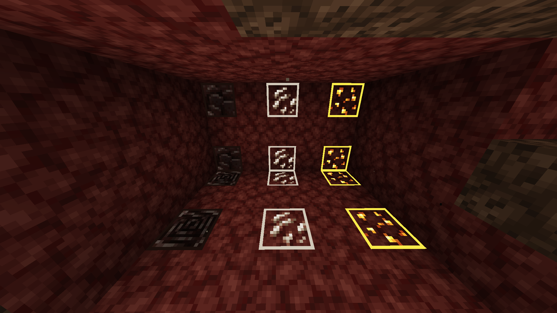 Outlined Nether Ores