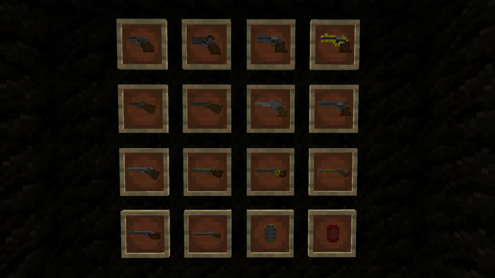 Thumbnail 6 revolvers, 5 shotguns, 3 rifles and 2 ammo boxes/grenades