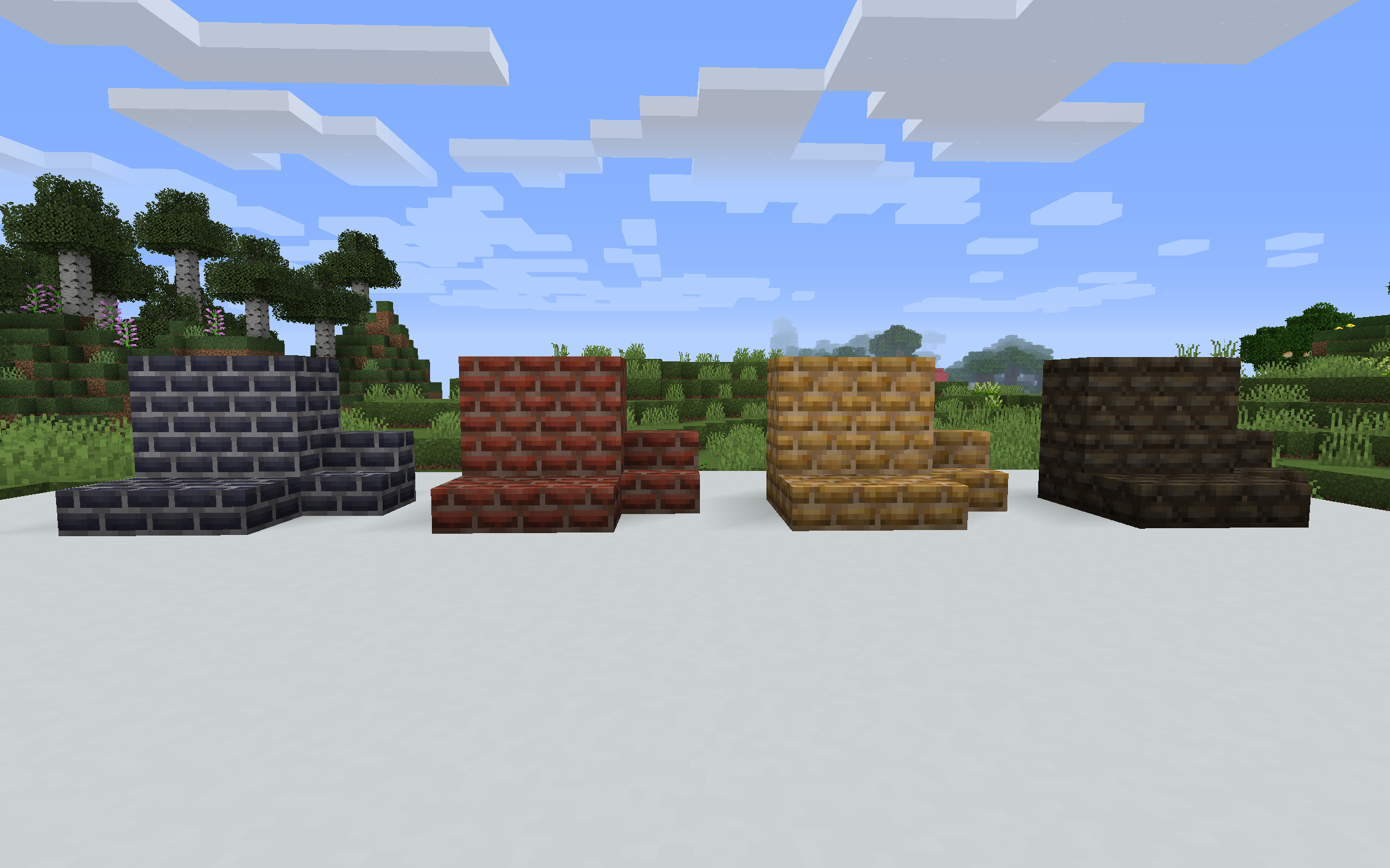 Four new types of bricks