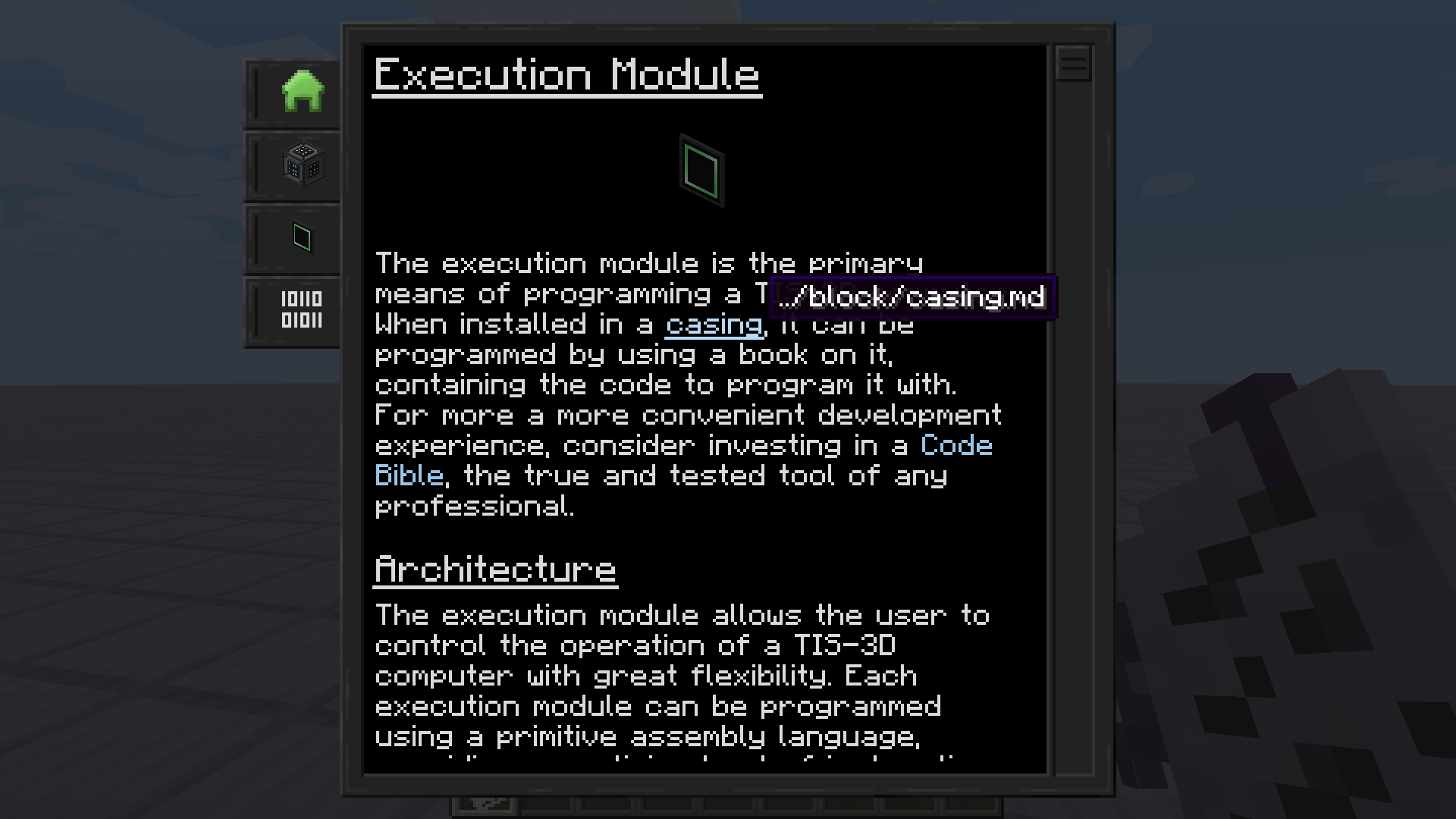 Custom dark UI.
