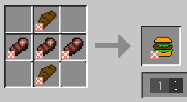This is the crafting recipe for the Meaty Burger