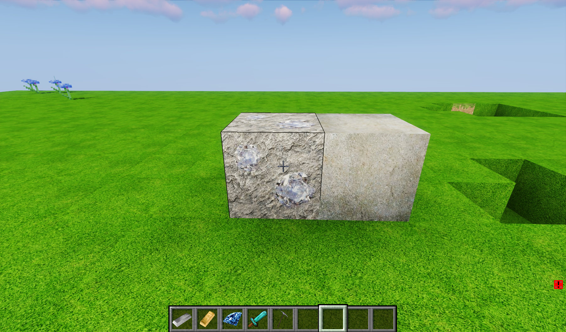 diamond ore and stone