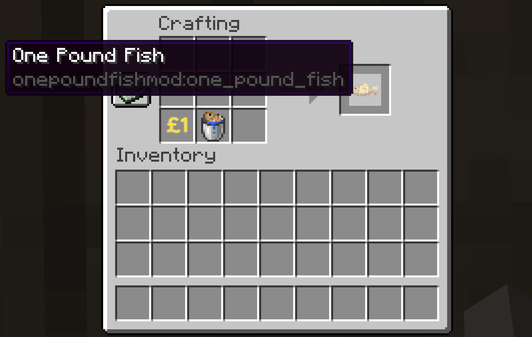 Crafting Recipe - One Pound Fish