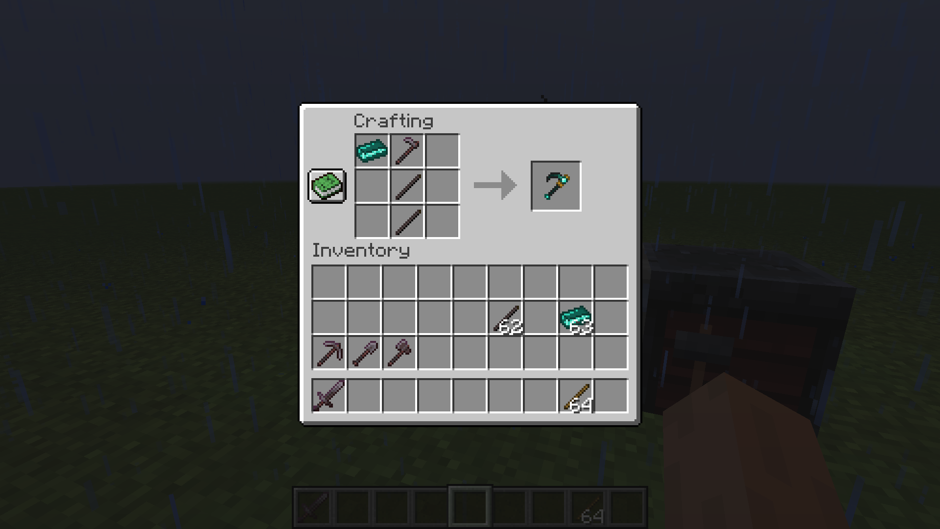 enderite hoe recipe