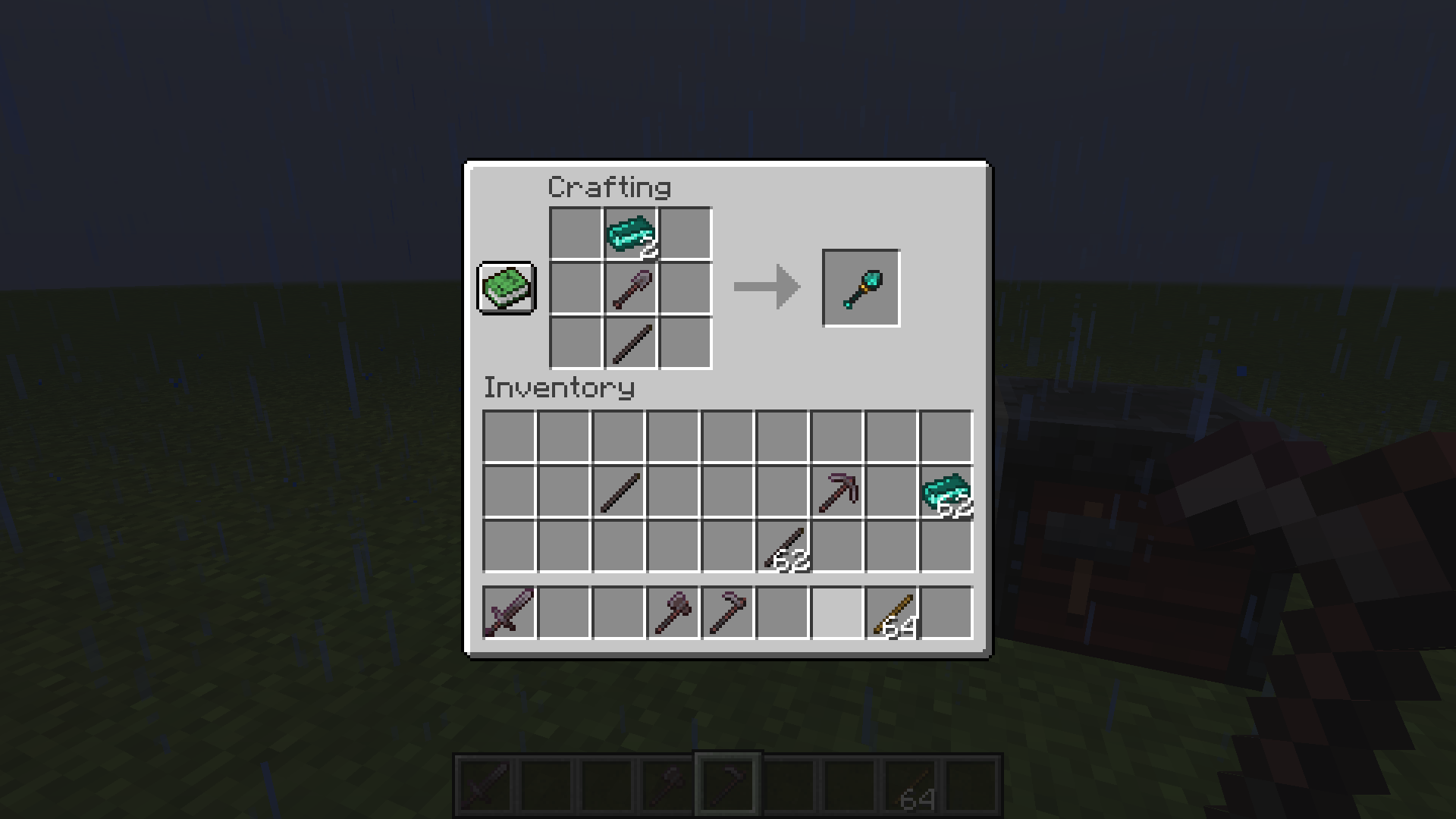 enderite shovel recipe