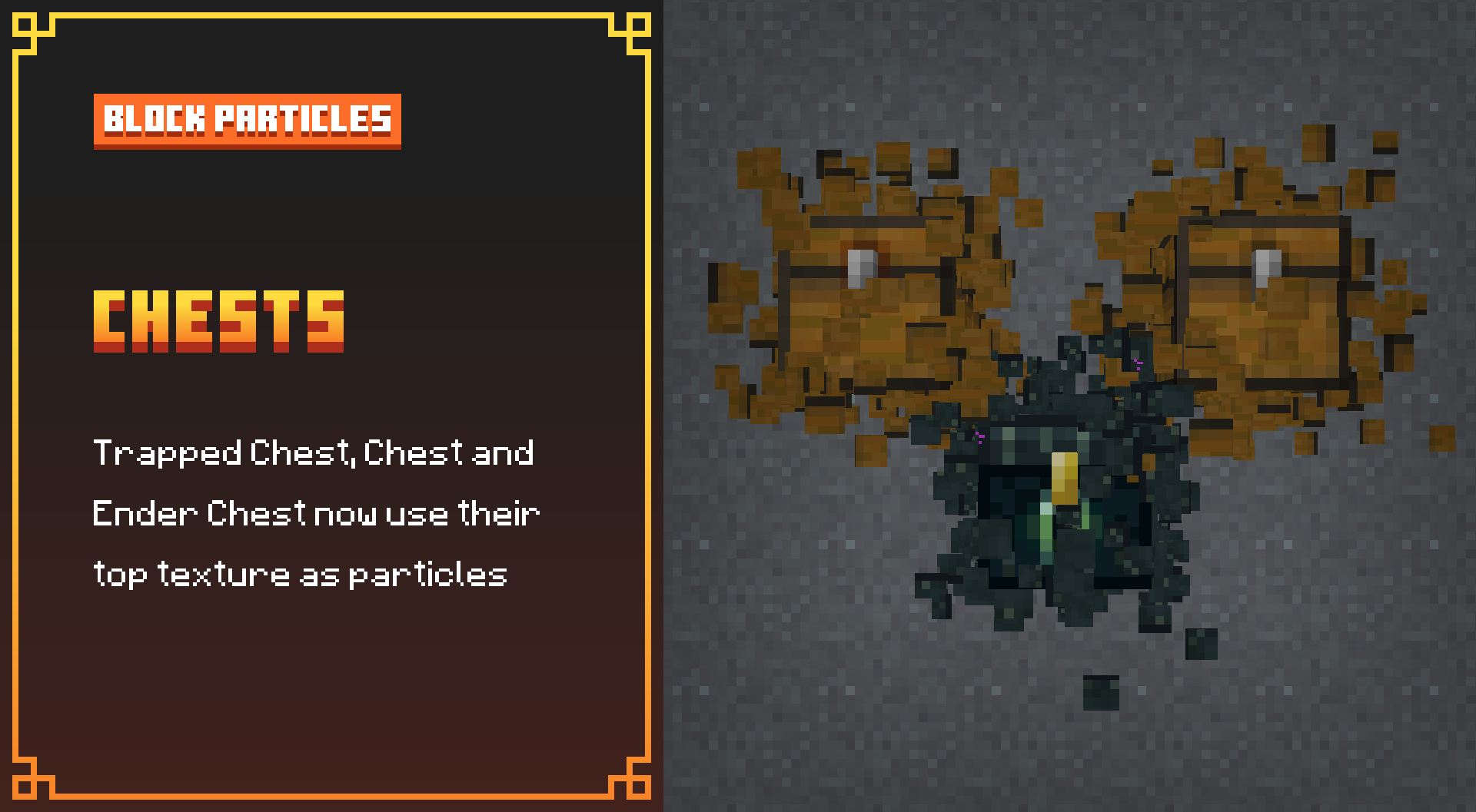 Chests Breaking Particles