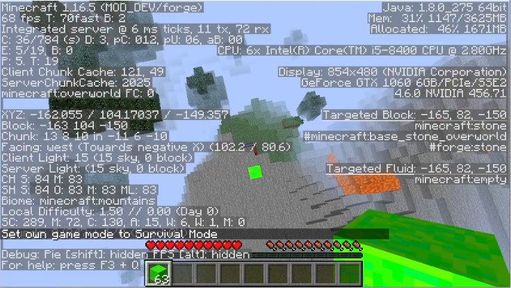 When you walk on a Super Slime Block you jump really high