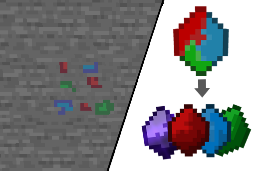 Gem ore and gems