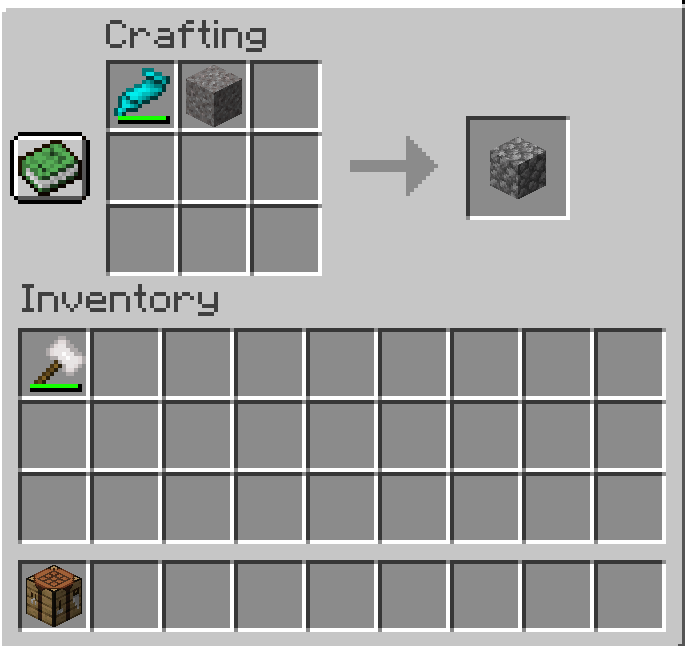 Super glue cobblestone recipe