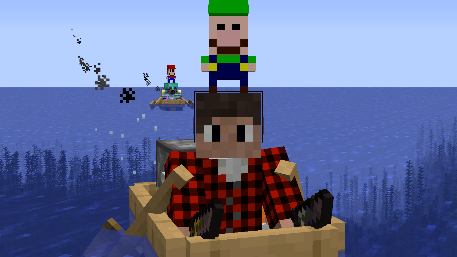 just your average modded minecraft boat ride...