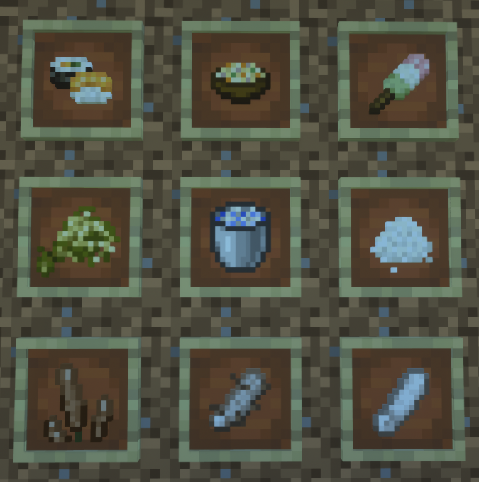 Display of all new food items