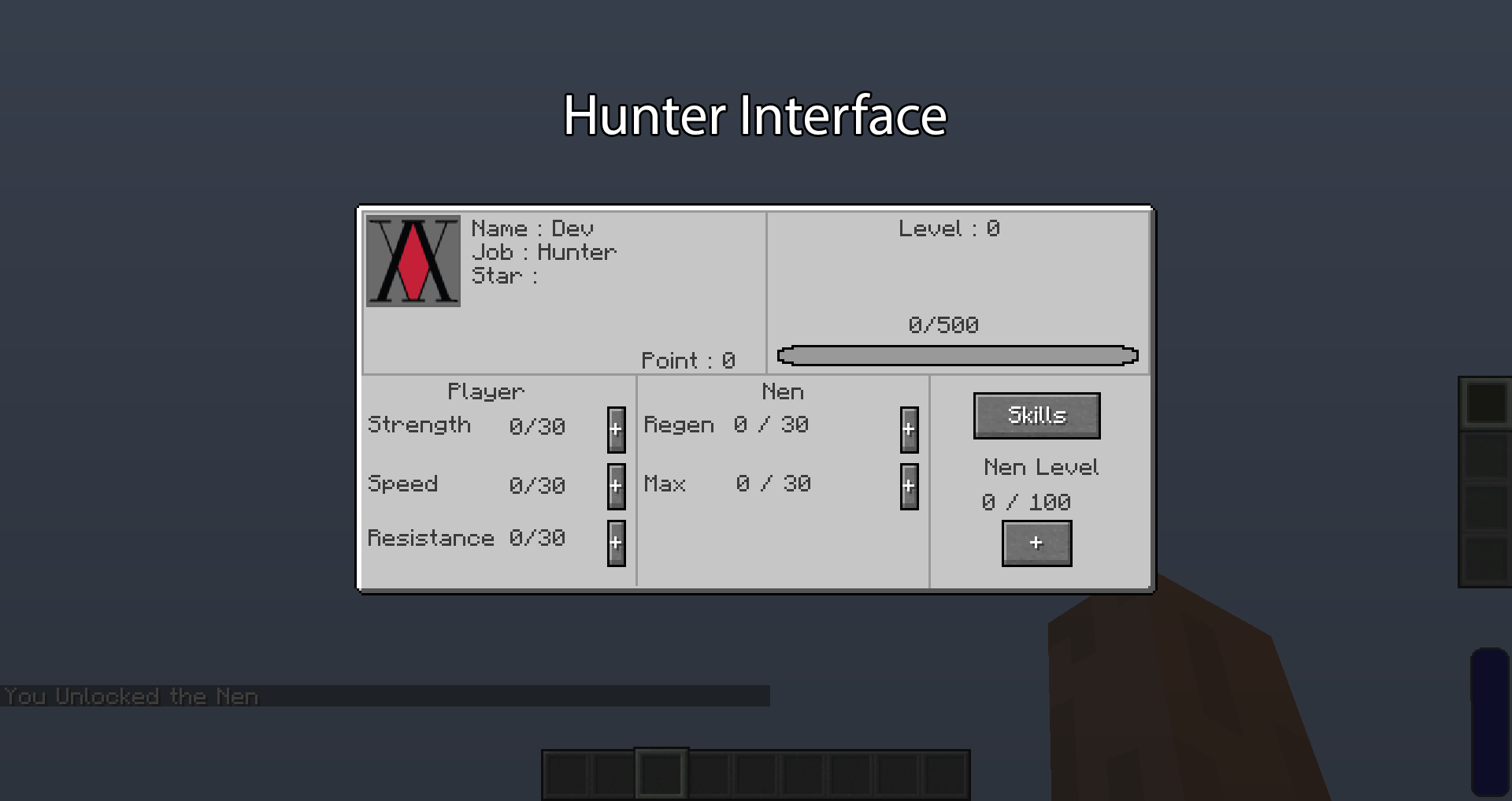 Hunter Interface