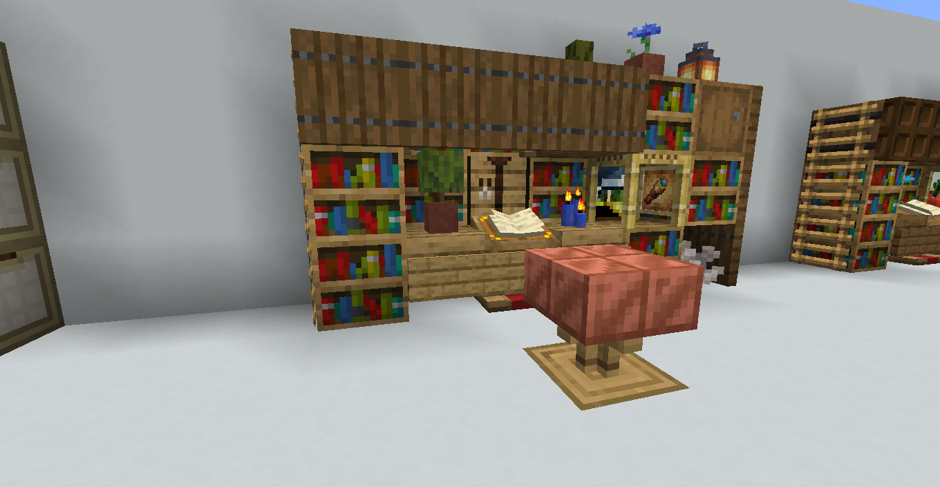 Bed with bookcase