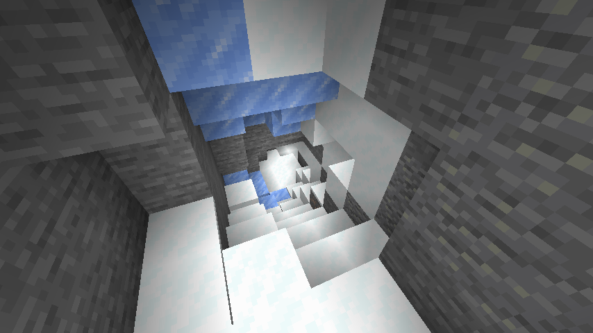 Ice Caves, spawning under snowy biomes.