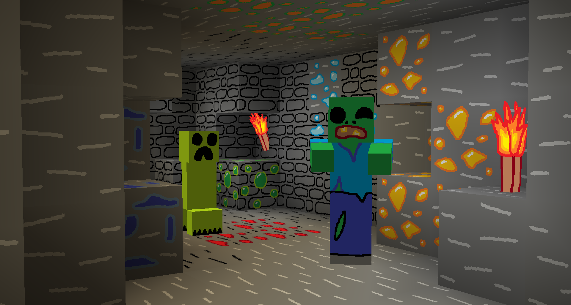 Creeper, Zombie and More Ores