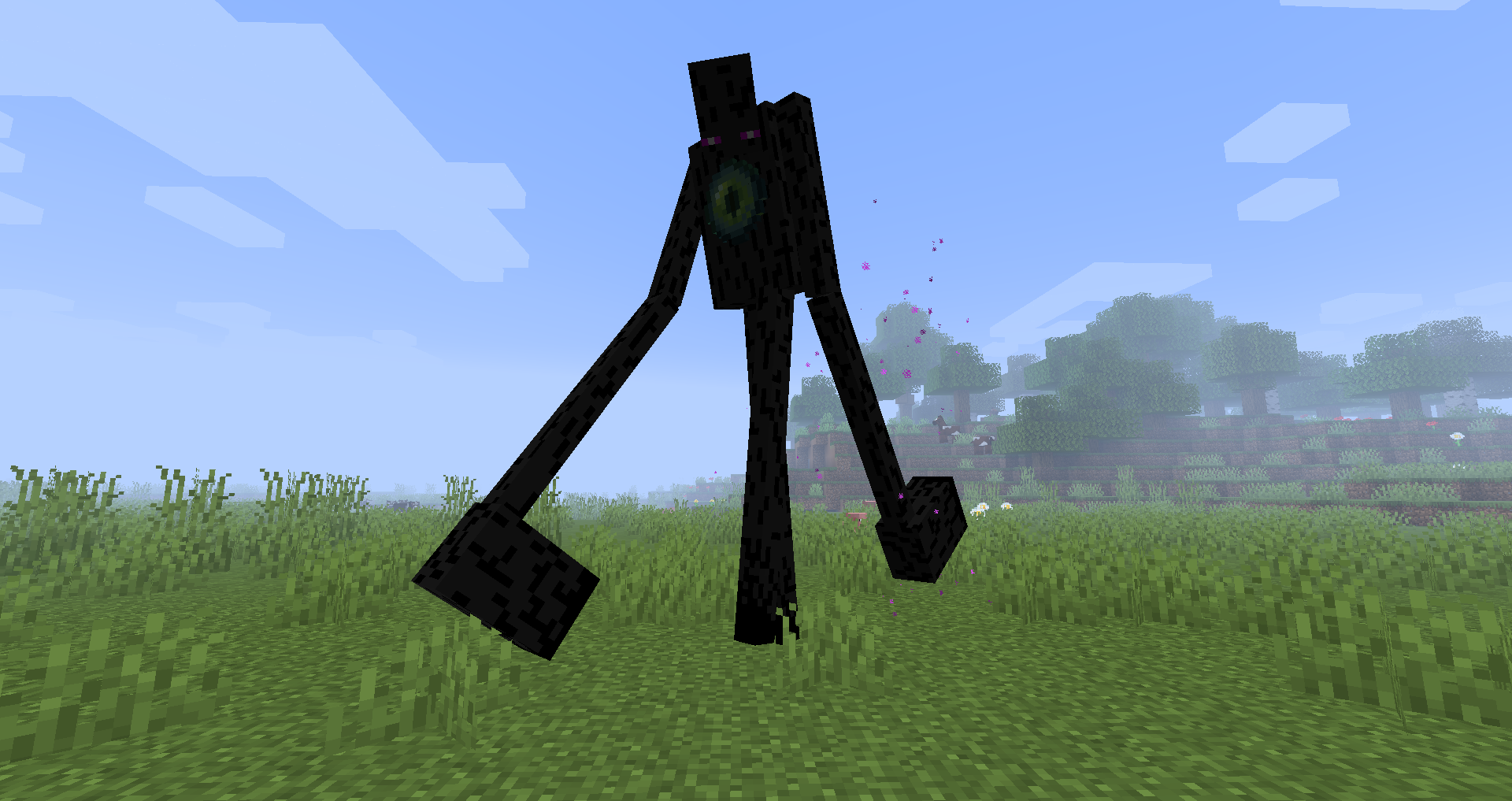 I'm trying to make this Enderman farm in my 1.16.5 world. Could